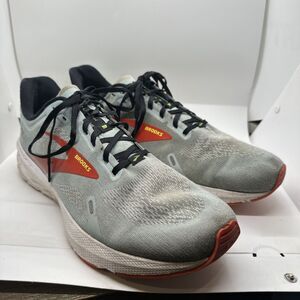 Brooks Launch 9 Mens Size 14 Green Red Athletic Running Walking Shoes Sneakers